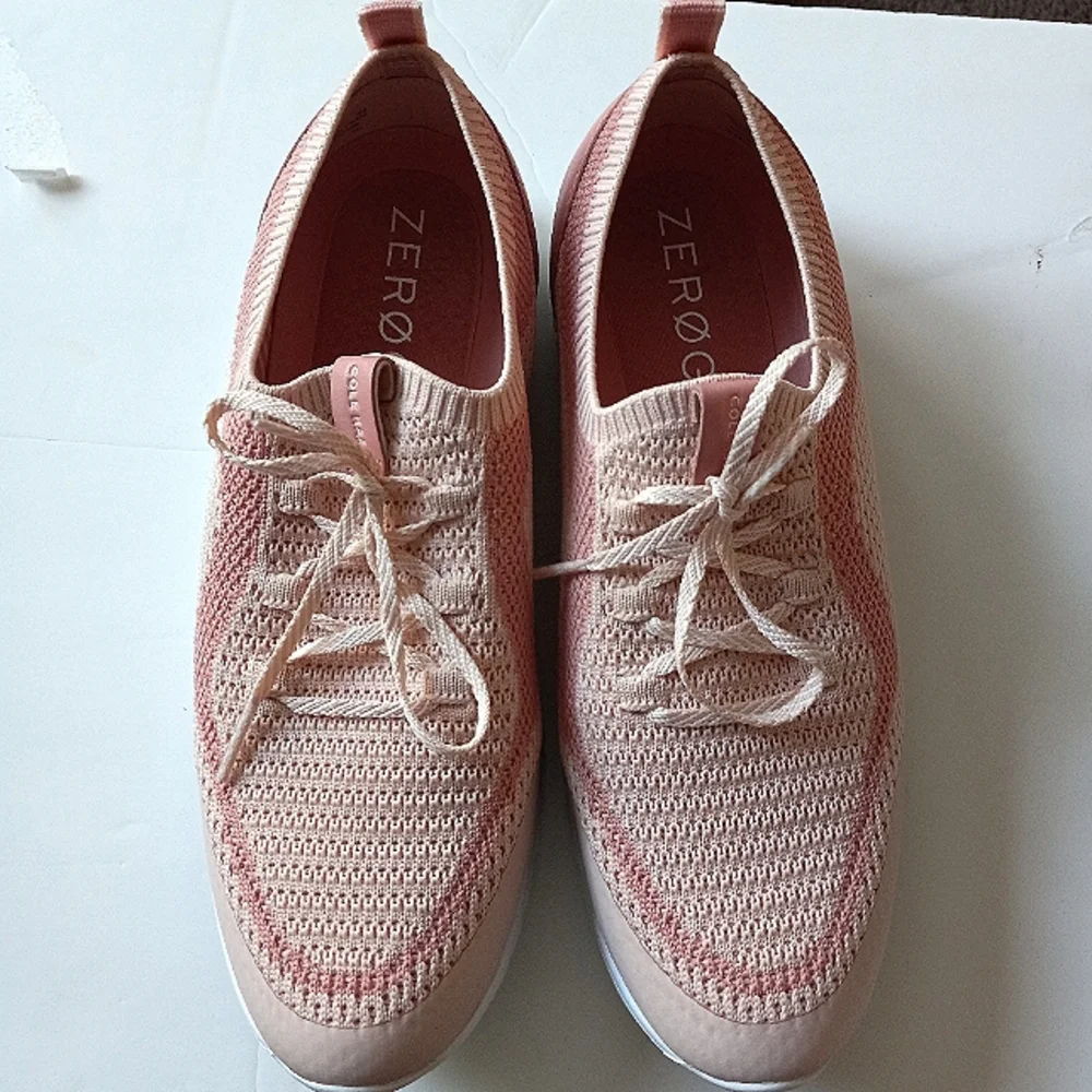 Cole Haan Zero Grand Women's sz 8 8B pink woven sneakers athletic shoes - Picture 1 of 7
